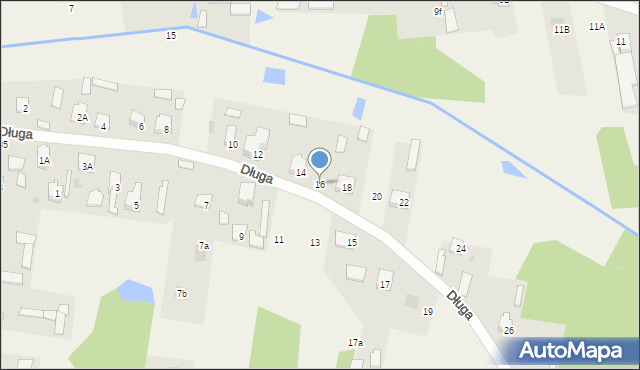 Glina, Długa, 16, mapa Glina