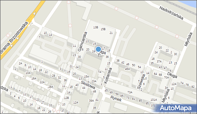 Głogów, Długa, 30A, mapa Głogów