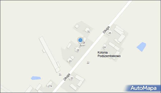 Głogowo, Długa, 27, mapa Głogowo