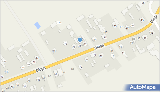 Głosków, Długa, 75, mapa Głosków