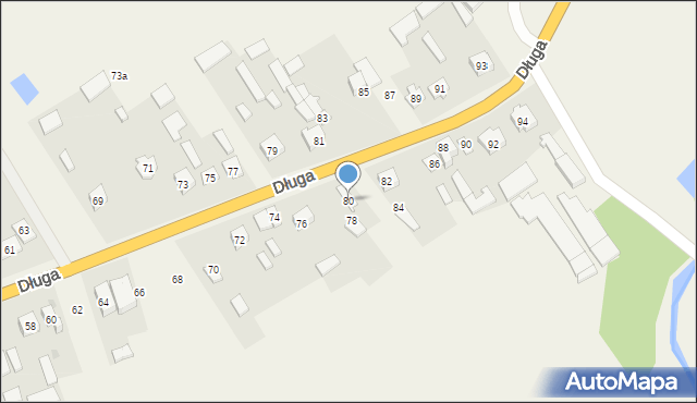 Głosków, Długa, 80, mapa Głosków