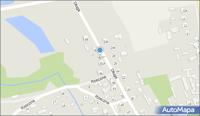 Głowaczów, Długa, 61, mapa Głowaczów