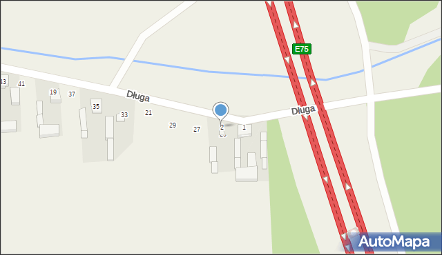 Głuchów, Długa, 2, mapa Głuchów