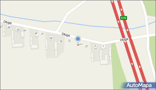 Głuchów, Długa, 29, mapa Głuchów