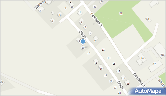 Gołubie, Długa, 10, mapa Gołubie