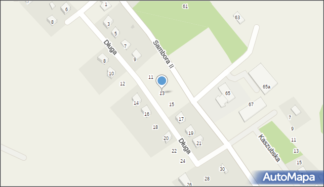 Gołubie, Długa, 13, mapa Gołubie
