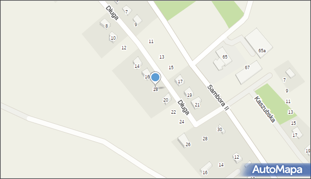 Gołubie, Długa, 18, mapa Gołubie