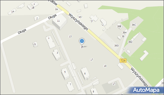 Góra Kalwaria, Długa, 15, mapa Góra Kalwaria