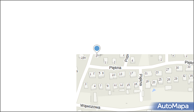 Góra Puławska, Długa, 17, mapa Góra Puławska