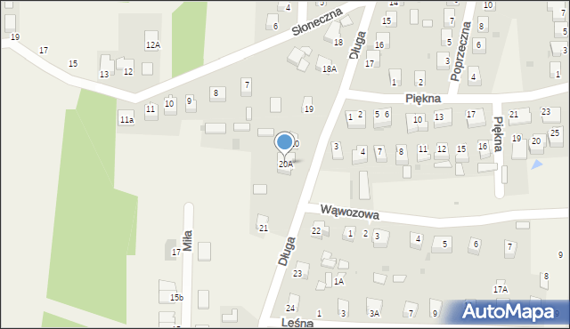 Góra Puławska, Długa, 20A, mapa Góra Puławska