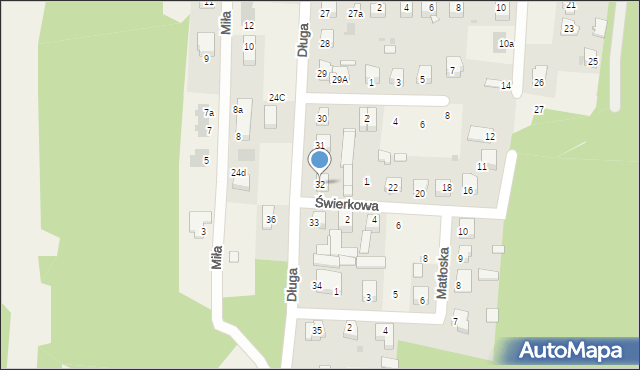 Góra Puławska, Długa, 32, mapa Góra Puławska