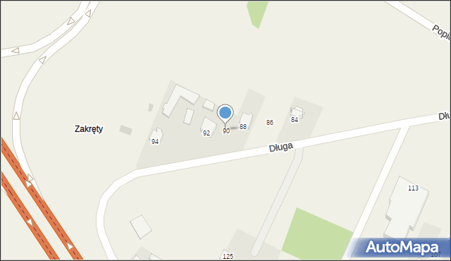 Górzno, Długa, 90, mapa Górzno