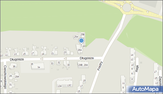 Gorzów Wielkopolski, Długosza Jana, 26C, mapa Gorzów Wielkopolski