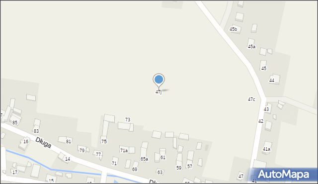 Grabin, Długa, 47j, mapa Grabin