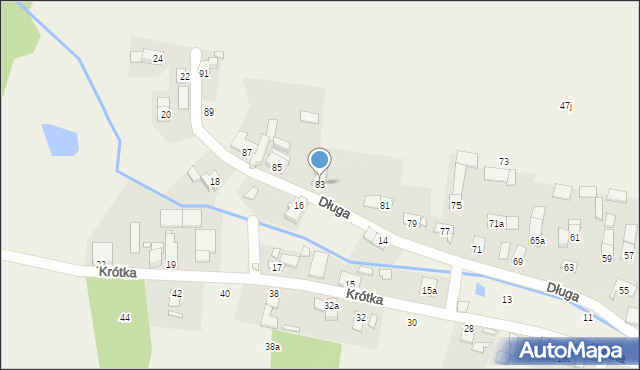 Grabin, Długa, 83, mapa Grabin