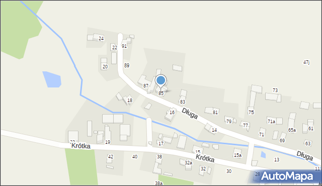 Grabin, Długa, 85, mapa Grabin