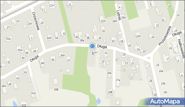 Granica, Długa, 35, mapa Granica