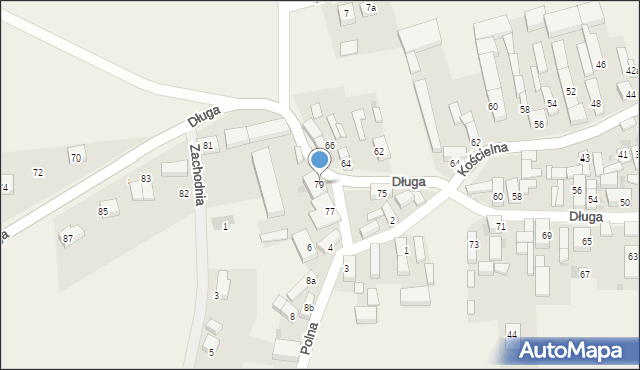 Grębocice, Długa, 79, mapa Grębocice