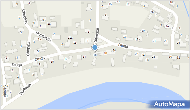 Gromiec, Długa, 16, mapa Gromiec