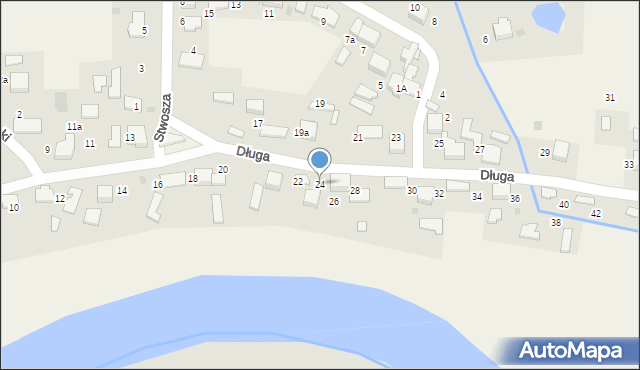 Gromiec, Długa, 24, mapa Gromiec