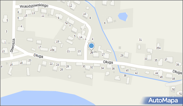 Gromiec, Długa, 25, mapa Gromiec