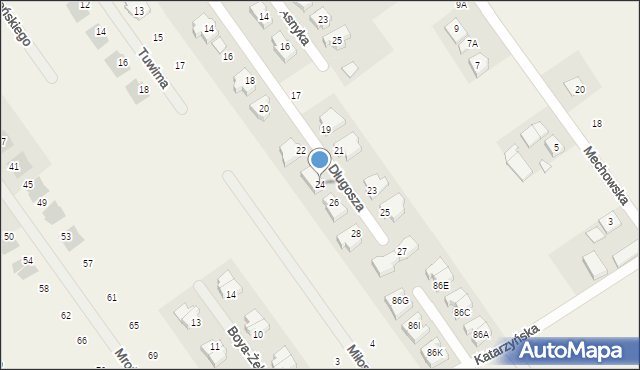 Gruszczyn, Długosza Jana, 24, mapa Gruszczyn