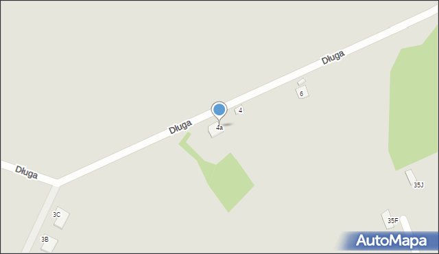 Gubin, Długa, 4a, mapa Gubin