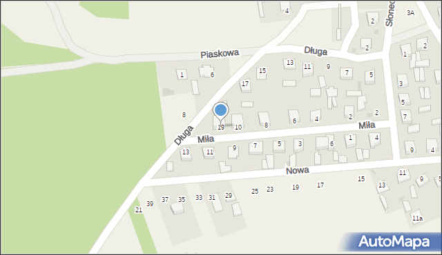 Huta-Dąbrowa, Długa, 19, mapa Huta-Dąbrowa