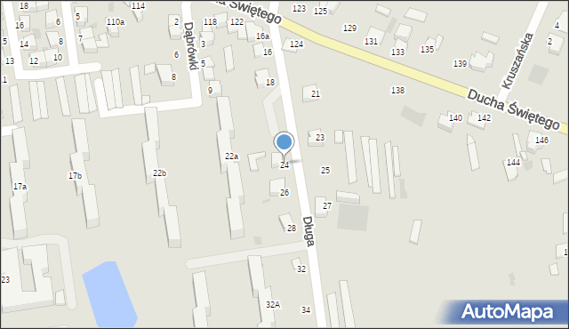 Inowrocław, Długa, 24, mapa Inowrocławia