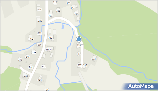 Iwonicz, Długa, 329, mapa Iwonicz