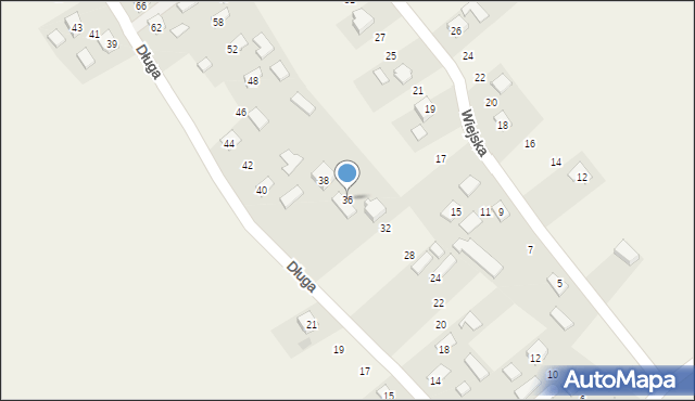 Jaćmierz, Długa, 36, mapa Jaćmierz