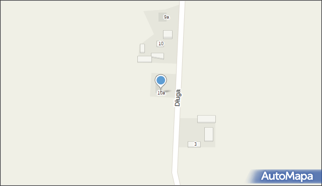 Jaksice, Długa, 10a, mapa Jaksice