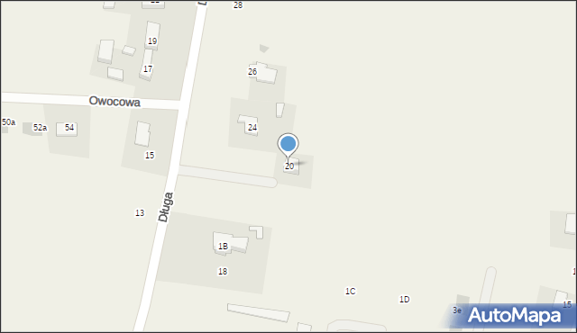 Janczewo, Długa, 20, mapa Janczewo