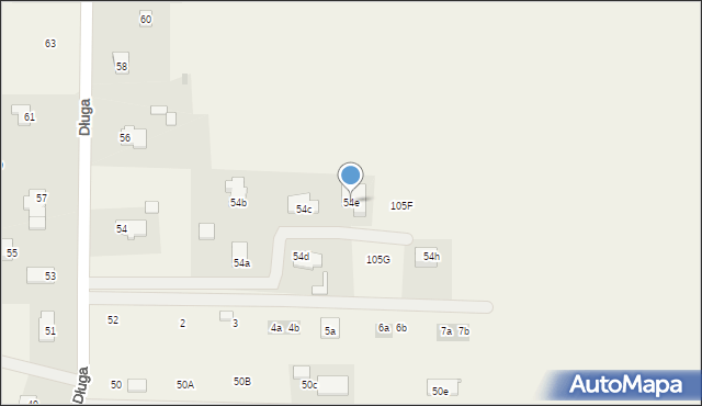 Janczewo, Długa, 54e, mapa Janczewo