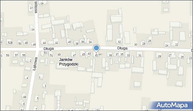 Janków Przygodzki, Długa, 41, mapa Janków Przygodzki