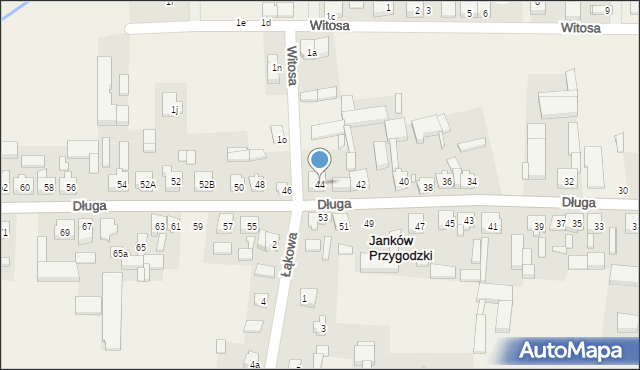 Janków Przygodzki, Długa, 44, mapa Janków Przygodzki
