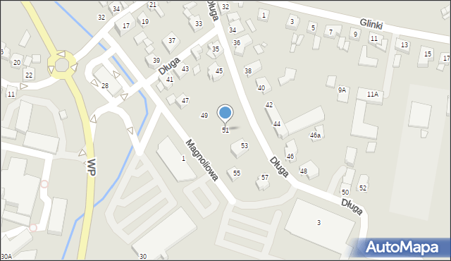 Jarocin, Długa, 51, mapa Jarocin
