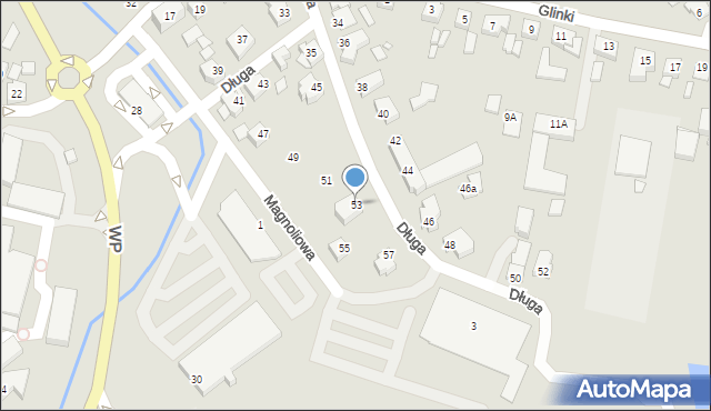 Jarocin, Długa, 53, mapa Jarocin