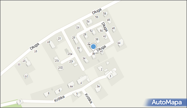 Jaśkowice, Długa, 36, mapa Jaśkowice