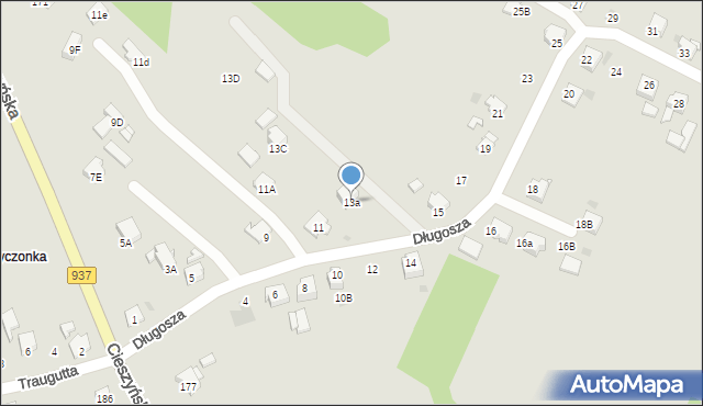 Jastrzębie-Zdrój, Długosza, 13a, mapa Jastrzębie-Zdrój