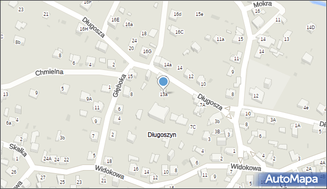 Jaworzno, Długosza Jana, 13a, mapa Jaworzno