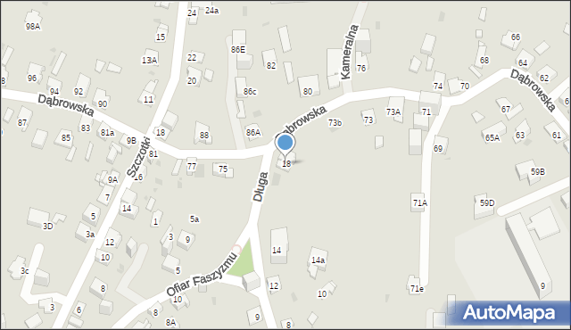 Jaworzno, Długa, 18, mapa Jaworzno