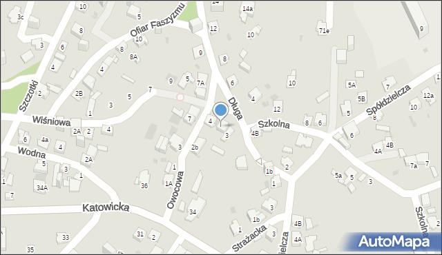 Jaworzno, Długa, 3A, mapa Jaworzno