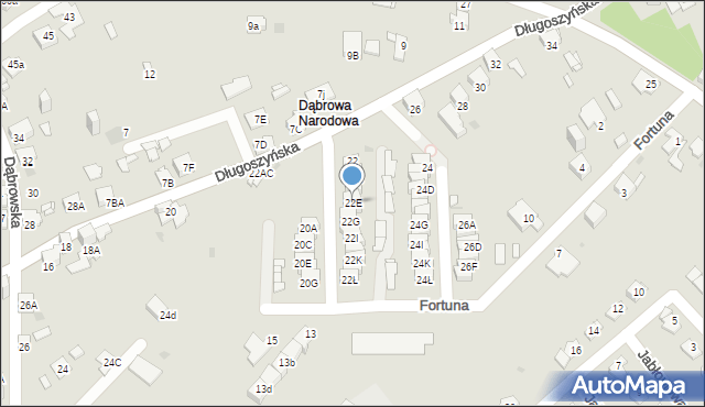 Jaworzno, Długoszyńska, 22E, mapa Jaworzno