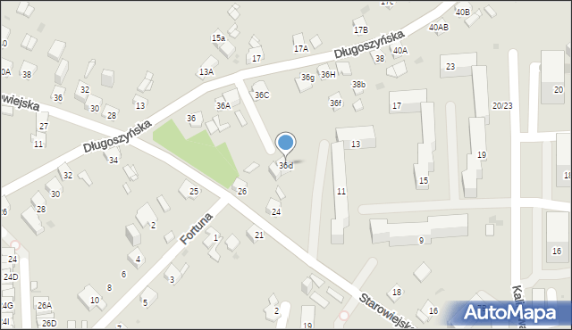 Jaworzno, Długoszyńska, 36d, mapa Jaworzno