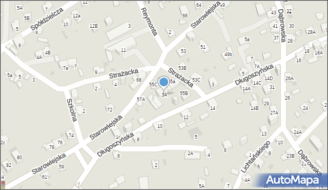 Jaworzno, Długoszyńska, 3A, mapa Jaworzno