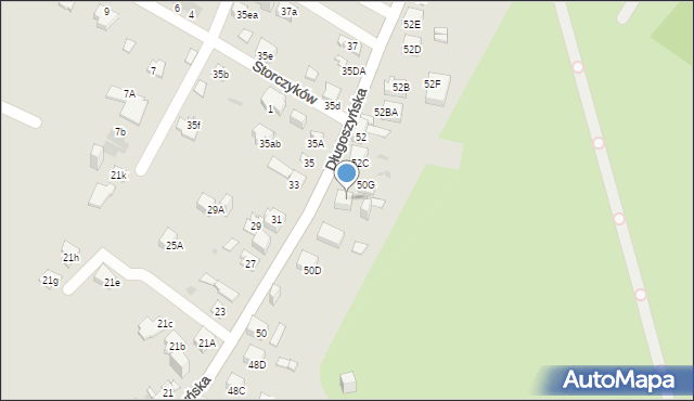 Jaworzno, Długoszyńska, 52a, mapa Jaworzno