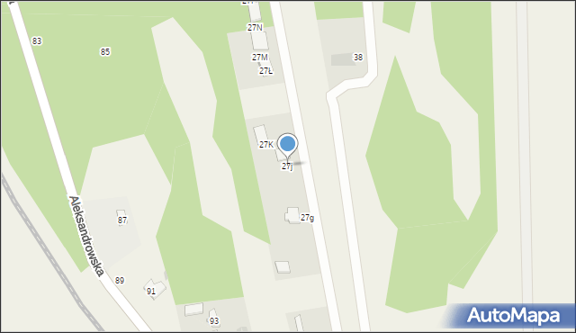 Jedlicze A, Długa, 27j, mapa Jedlicze A