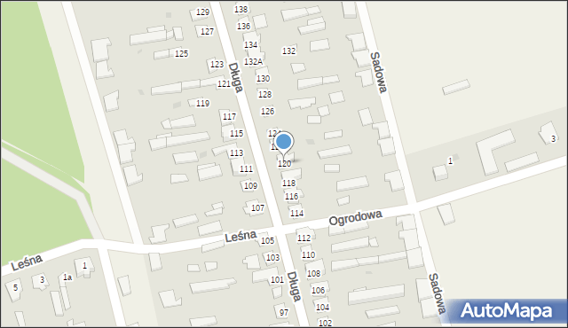 Jednorożec, Długa, 120, mapa Jednorożec