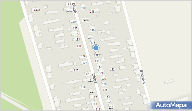 Jednorożec, Długa, 138, mapa Jednorożec